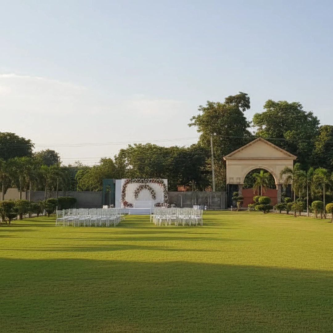 Outdoor Wedding Lawn — Yaqub Farmhouse Jhelum, 2000 Guest Capacity